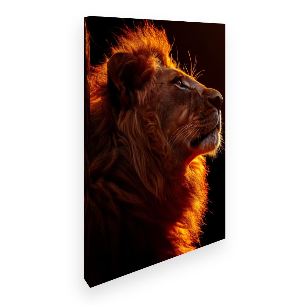 Toile Lion majestueux