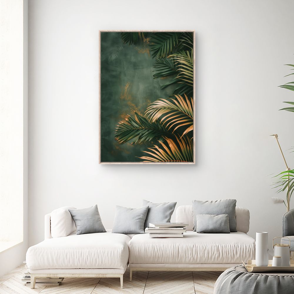 Tableau Feuillage tropical luxuriant