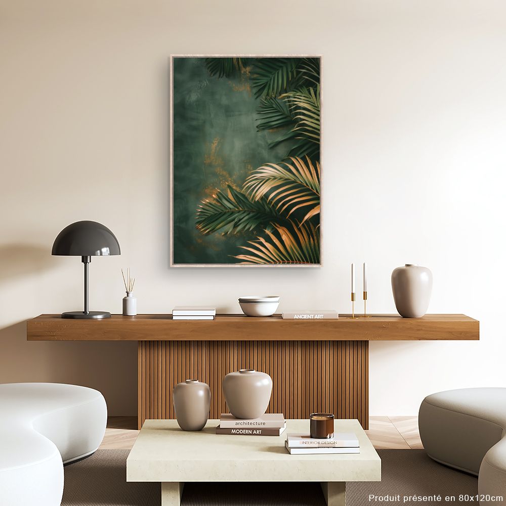 Tableau Feuillage tropical luxuriant