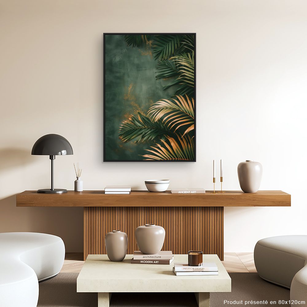Tableau Feuillage tropical luxuriant