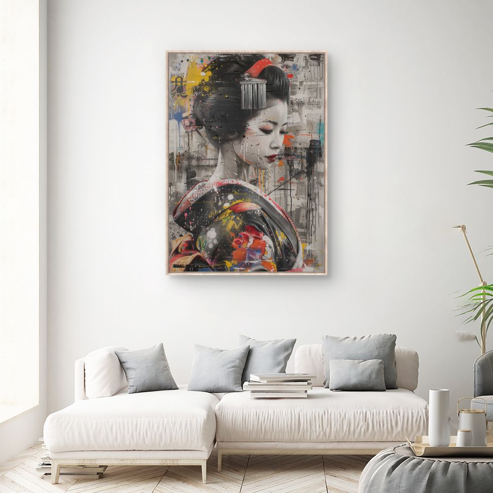 Tableau Geisha moderne