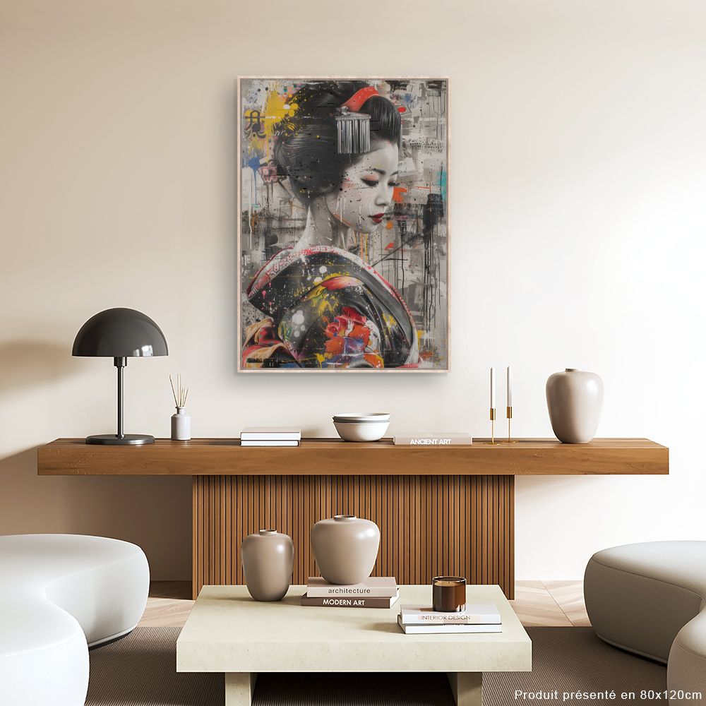 Tableau Geisha moderne