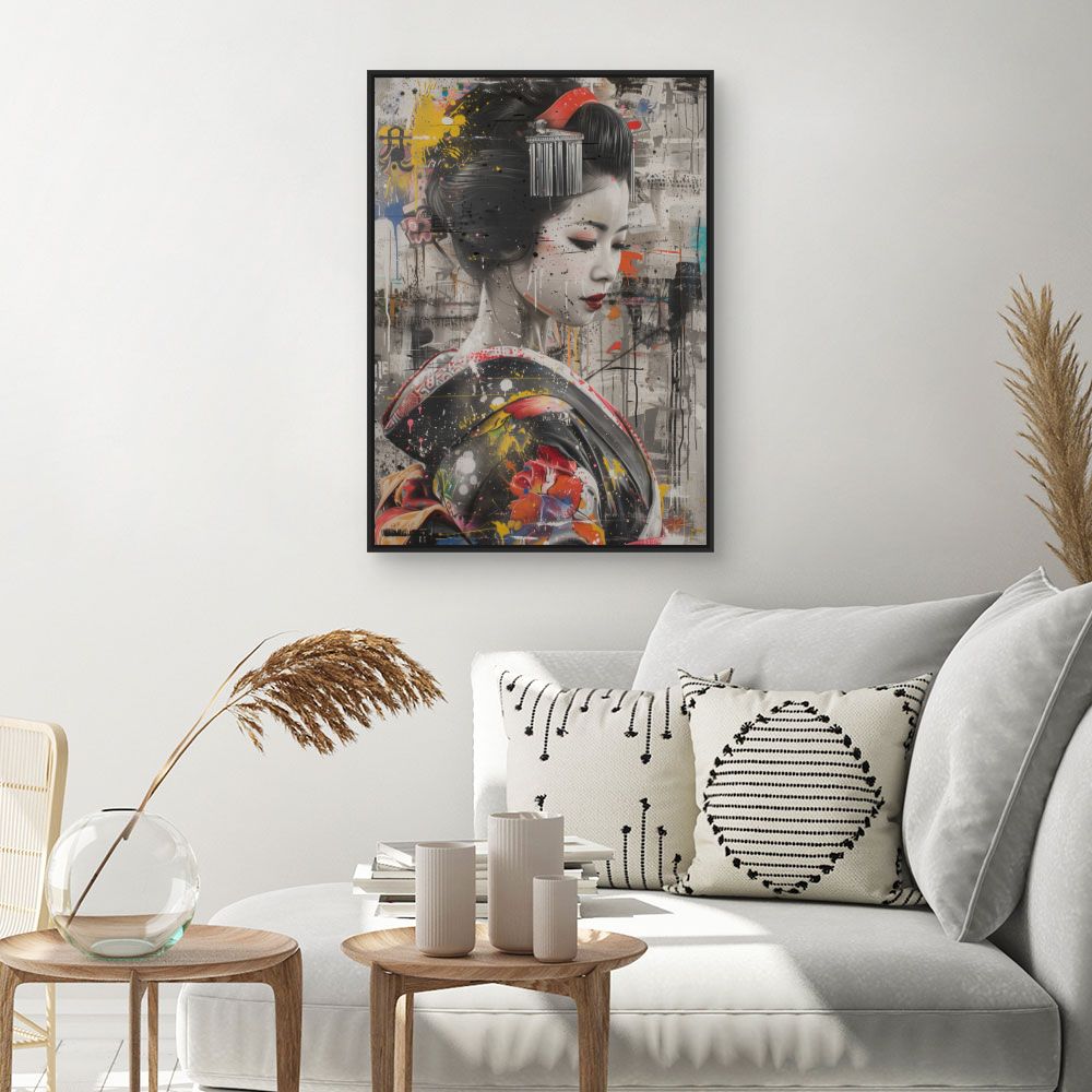 Tableau Geisha moderne