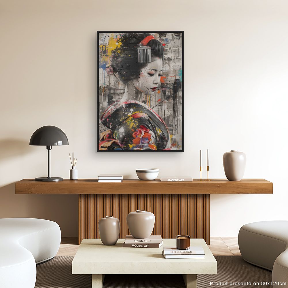 Tableau Geisha moderne