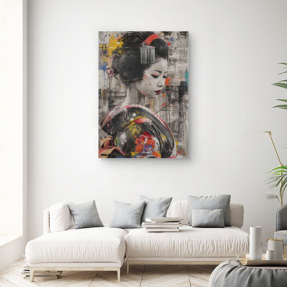 Tableau Geisha moderne