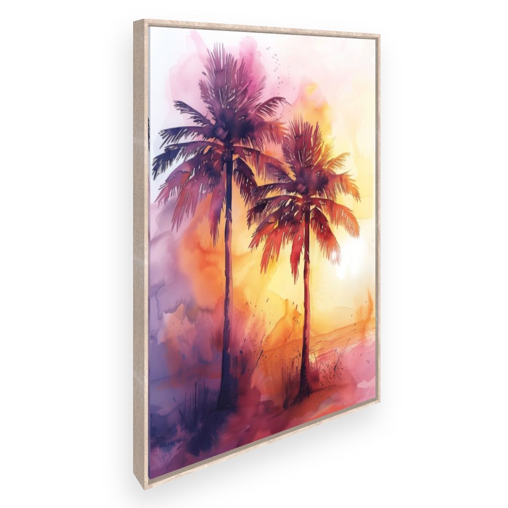 Toile Palmiers éclatants