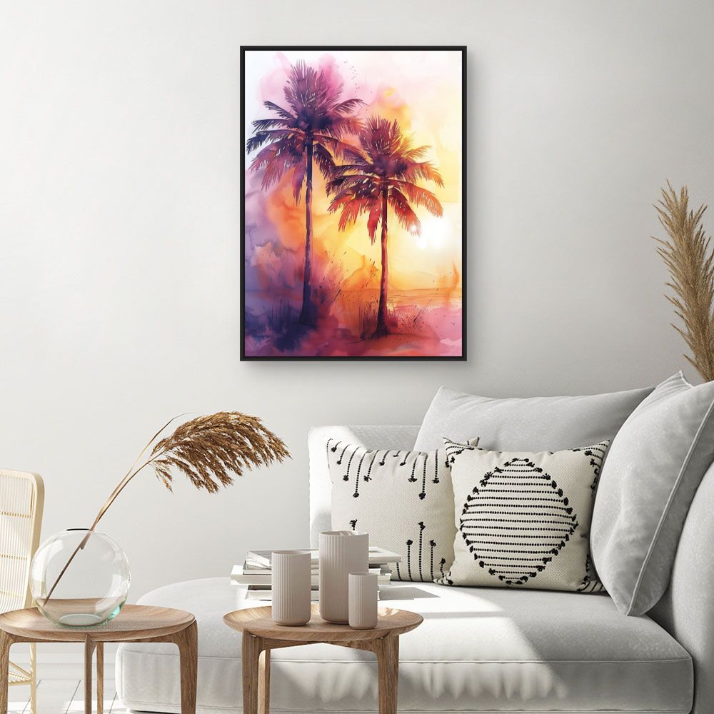 Tableau Palmiers éclatants