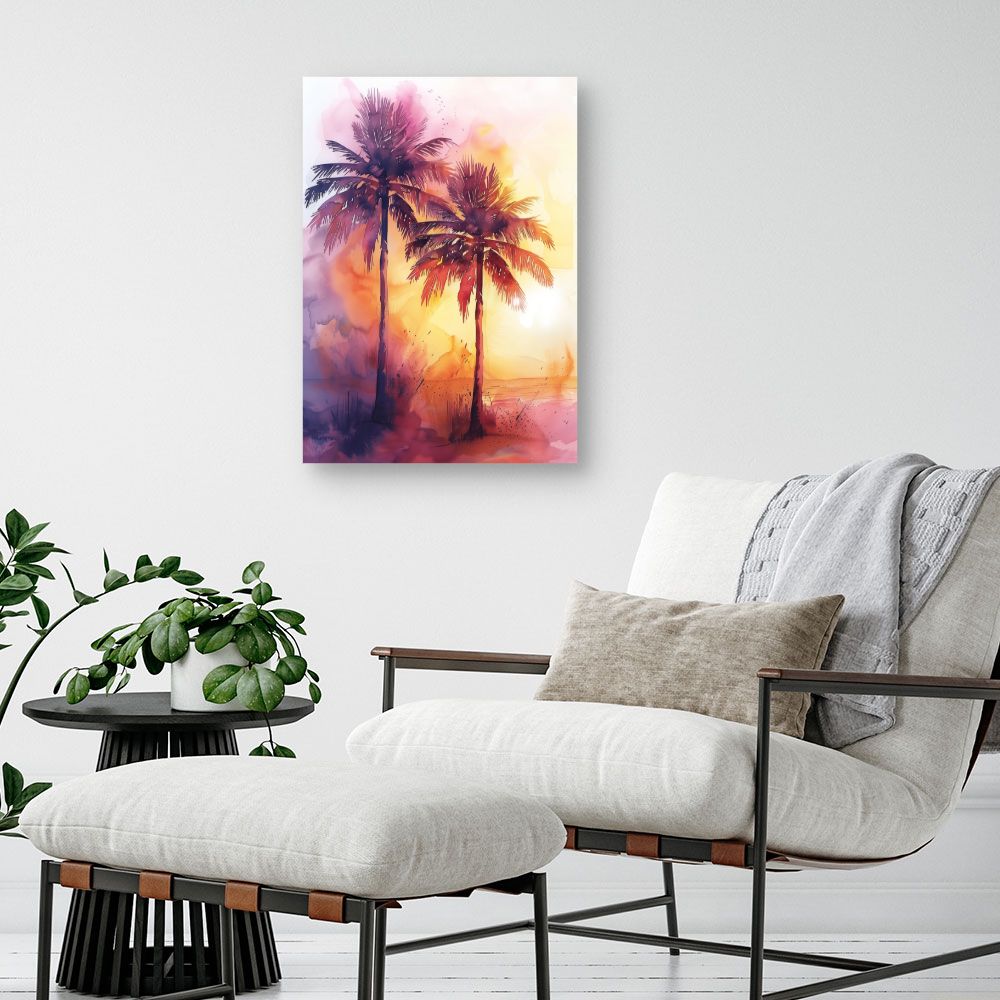 Tableau Palmiers éclatants
