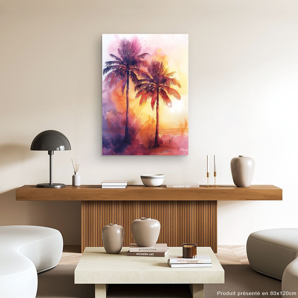 Tableau Palmiers éclatants