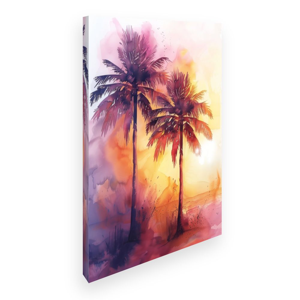 Toile Palmiers éclatants