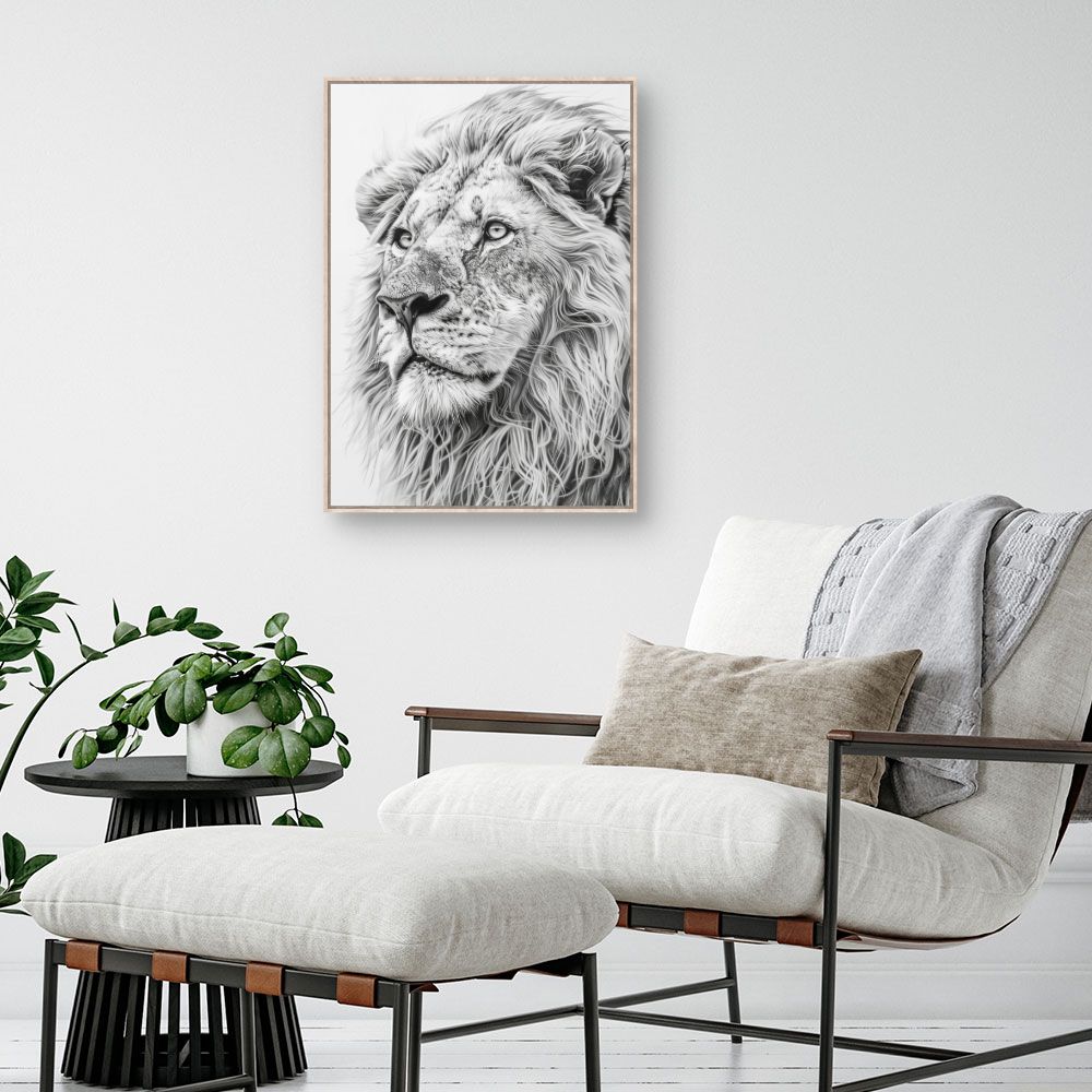 Tableau Lion majestueux