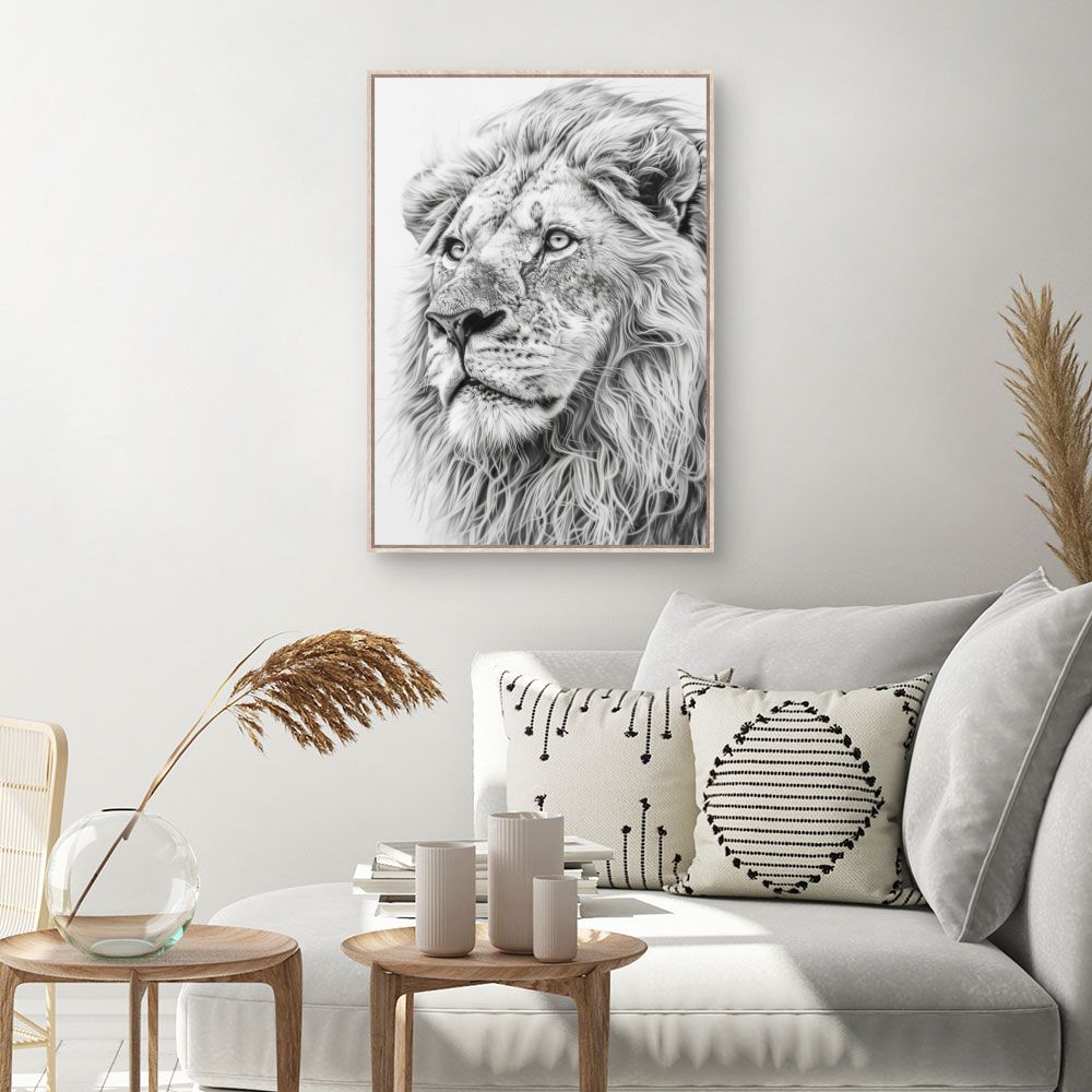 Tableau Lion majestueux