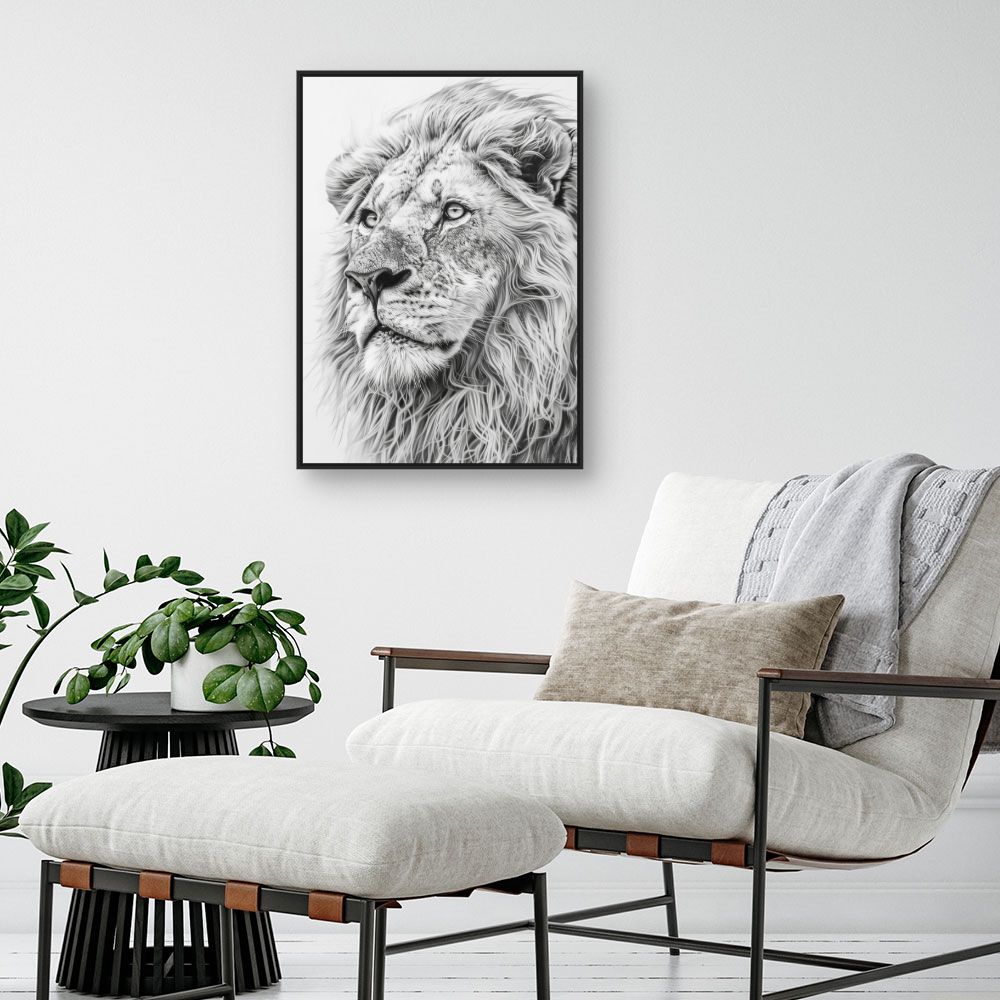 Tableau Lion majestueux