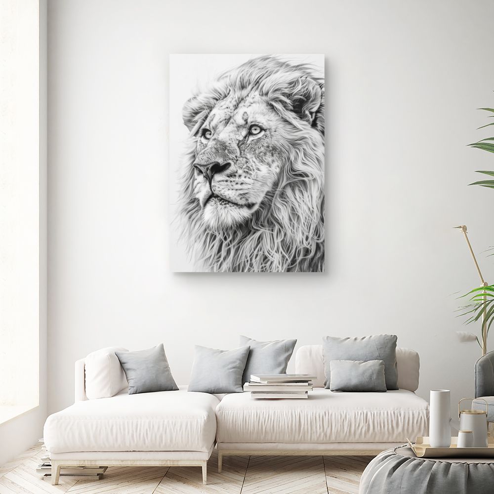 Tableau Lion majestueux