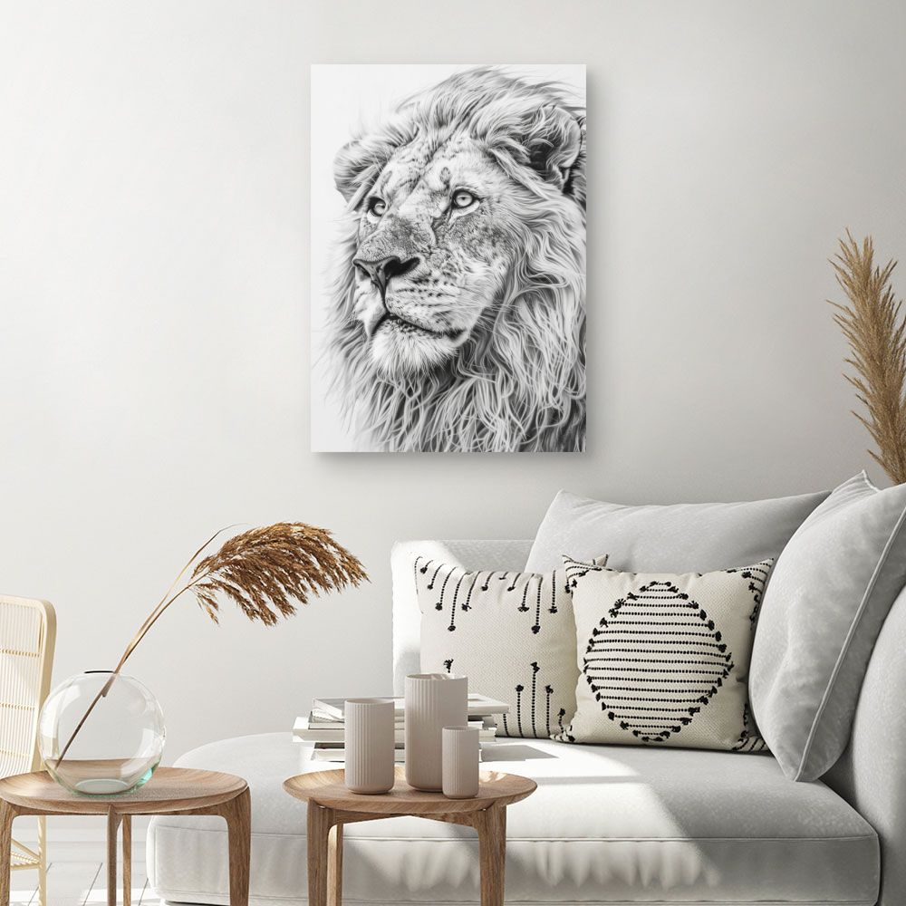 Tableau Lion majestueux