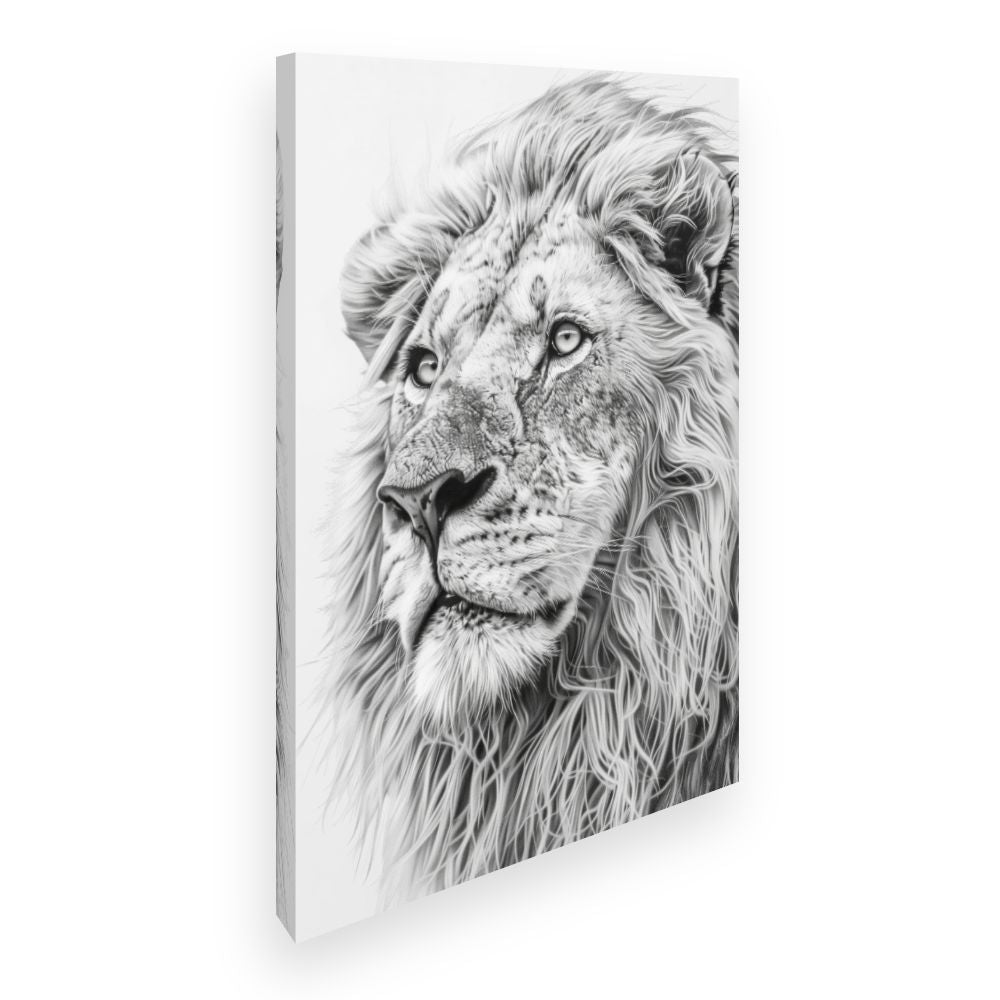 Toile Lion majestueux