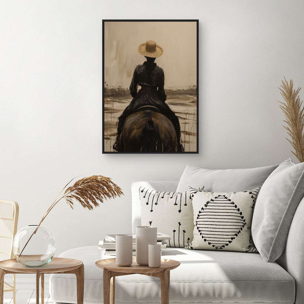 Tableau Cavalière élégante