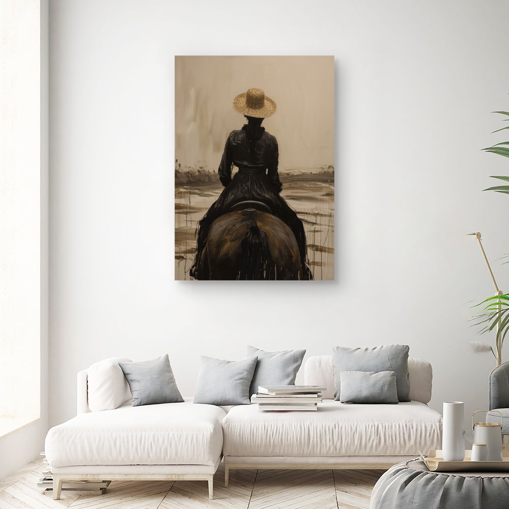 Tableau Cavalière élégante