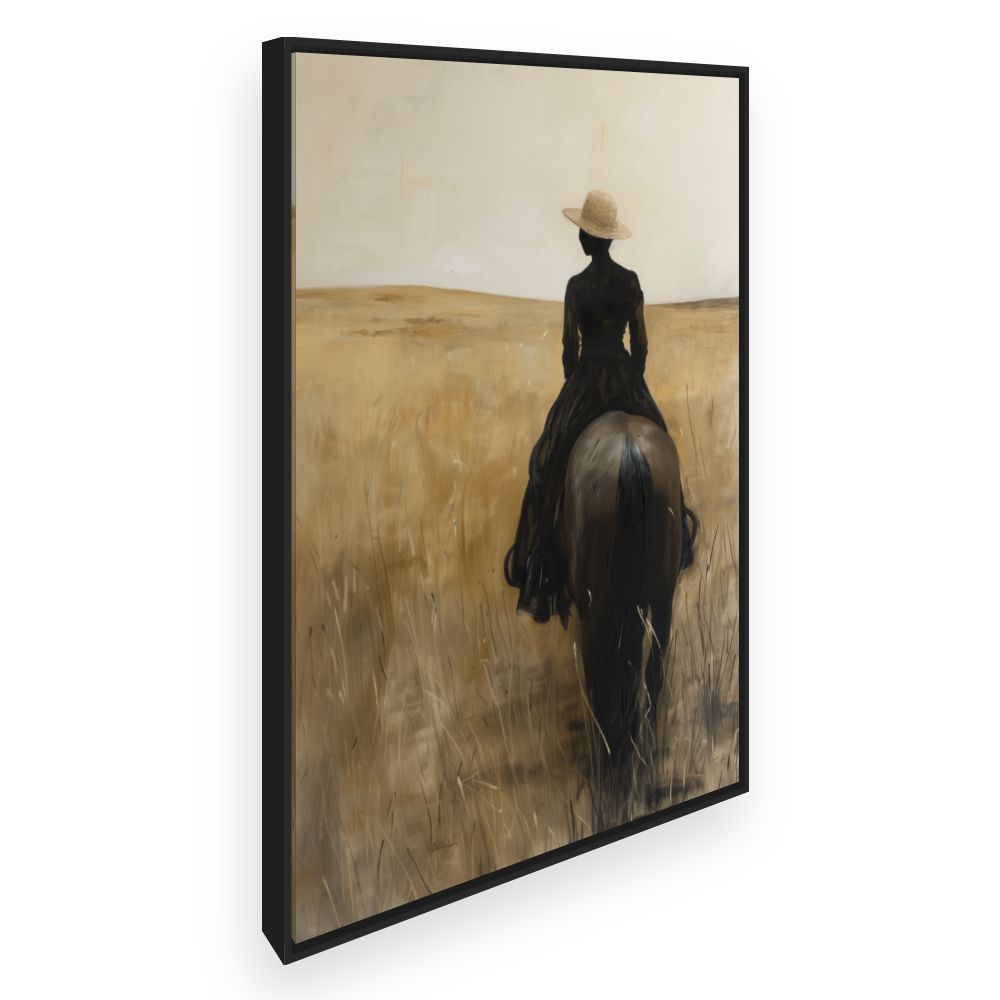 Toile Cavalière en prairie