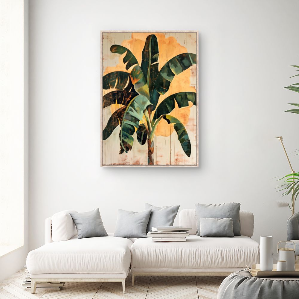 Tableau Feuillage tropical vibrant