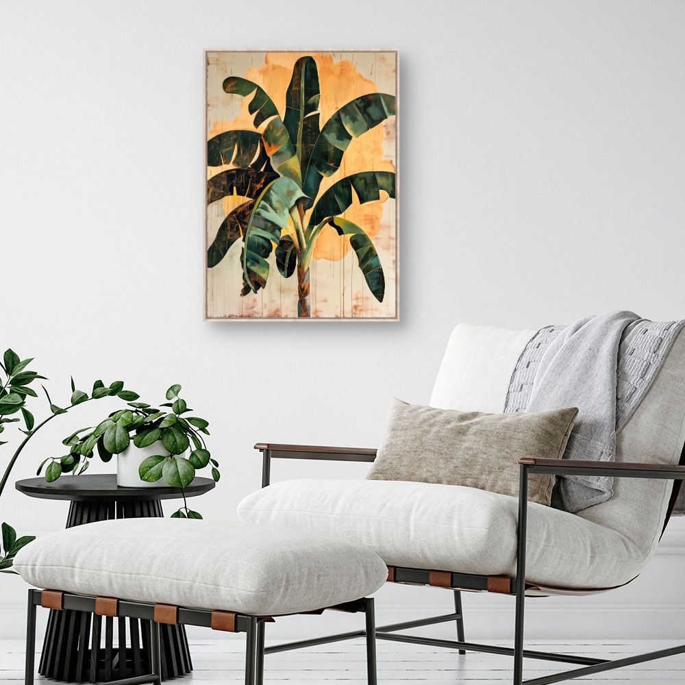 Tableau Feuillage tropical vibrant