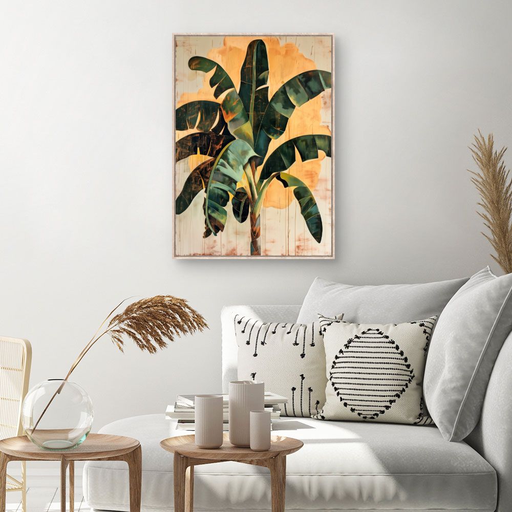 Tableau Feuillage tropical vibrant