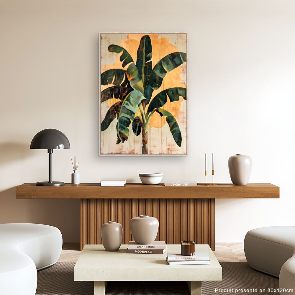Tableau Feuillage tropical vibrant