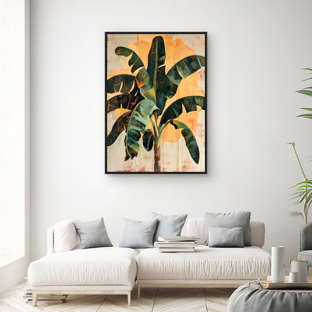 Tableau Feuillage tropical vibrant