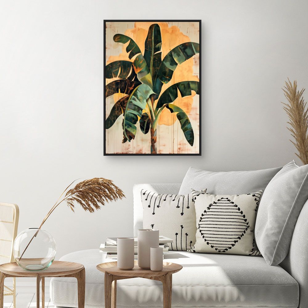 Tableau Feuillage tropical vibrant