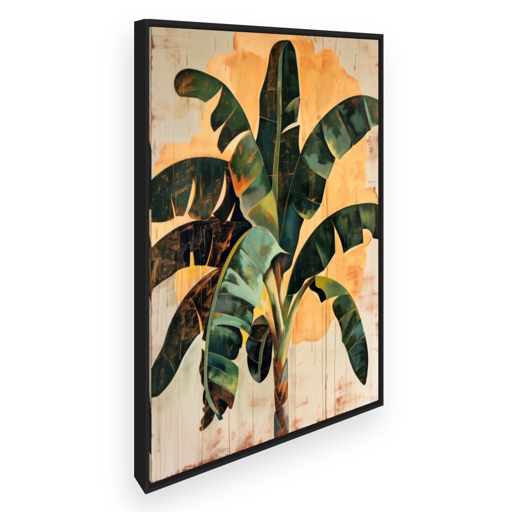 Toile Feuillage tropical vibrant