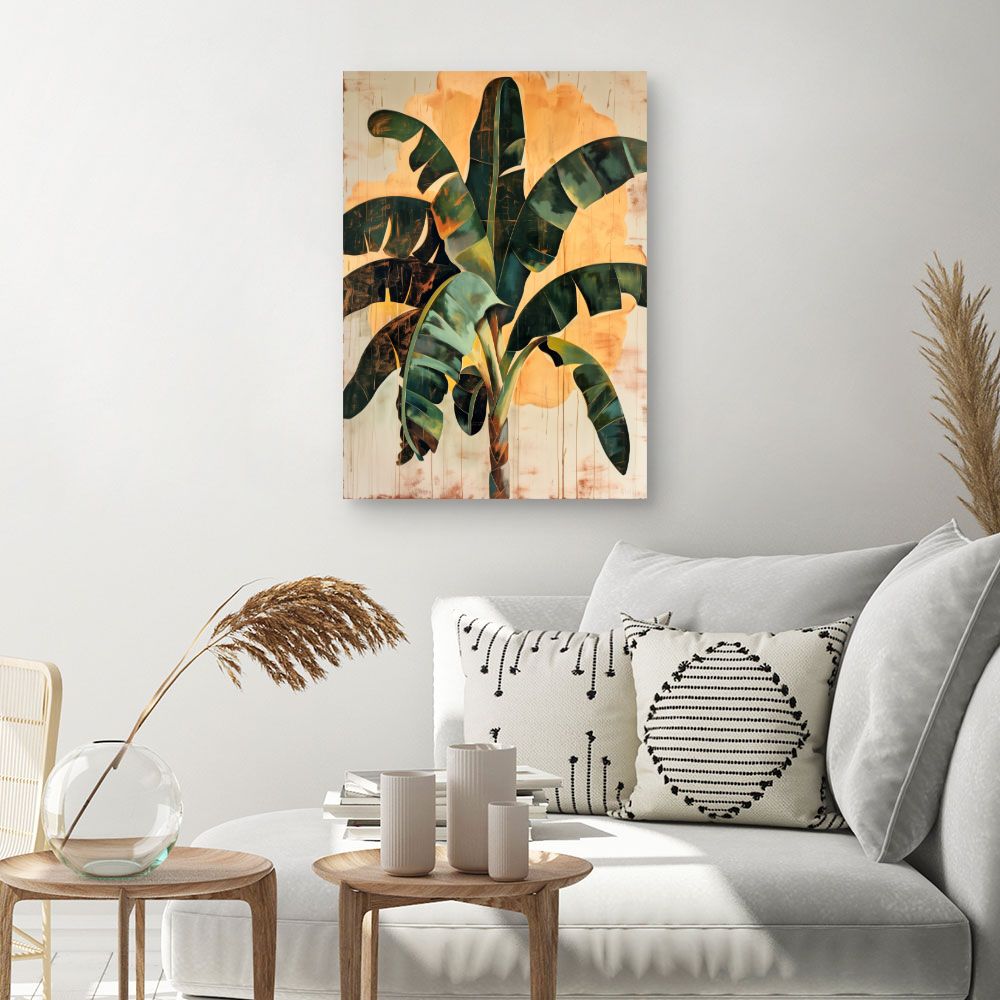 Tableau Feuillage tropical vibrant