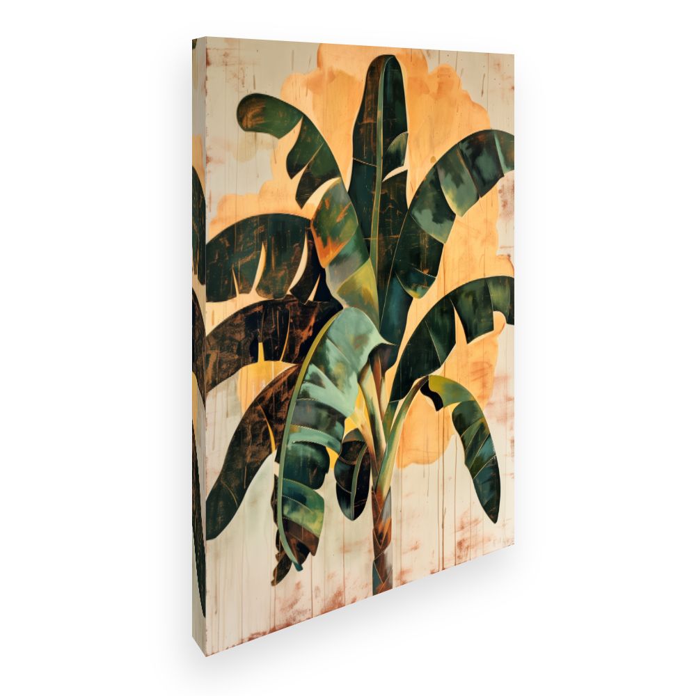 Toile Feuillage tropical vibrant