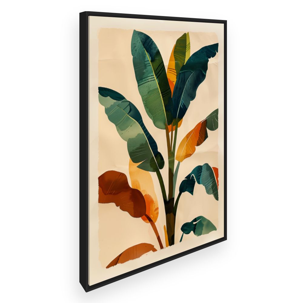 Toile Feuillage exotique vibrant