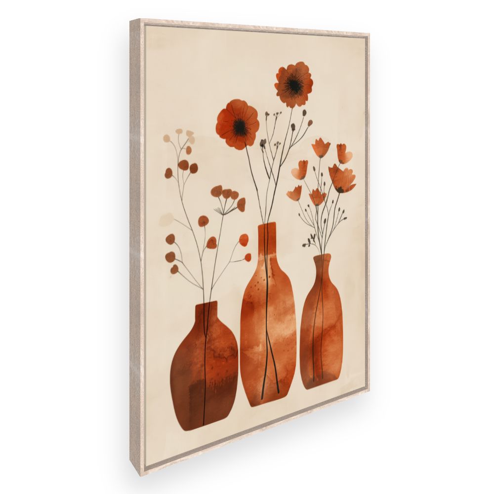 Toile Vases floraux élégants