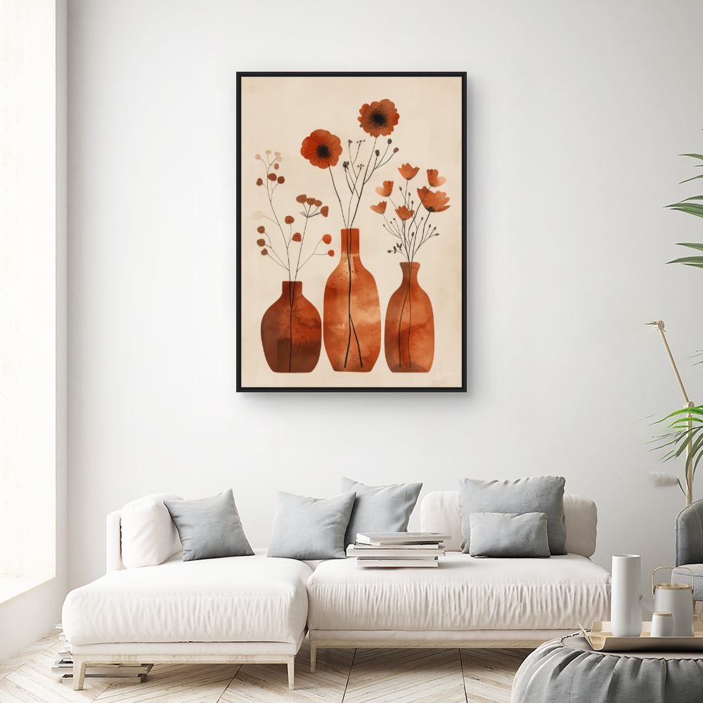 Tableau Vases floraux élégants