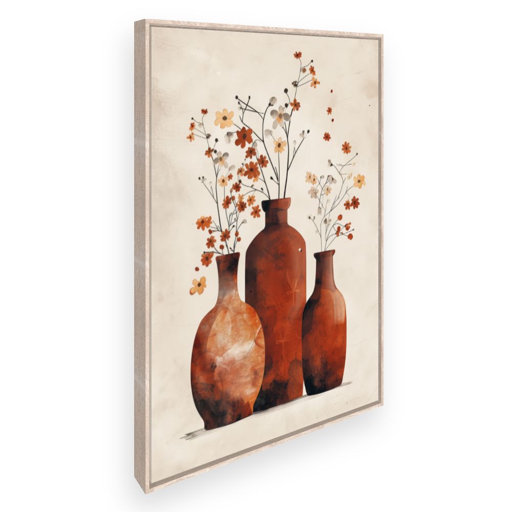 Toile Vases floraux élégants
