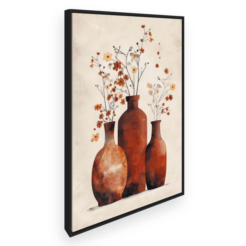 Toile Vases floraux élégants