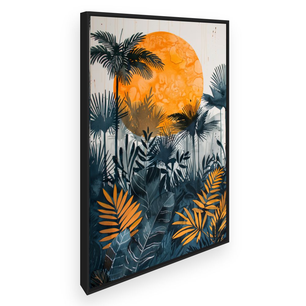 Toile Soleil tropical vibrant