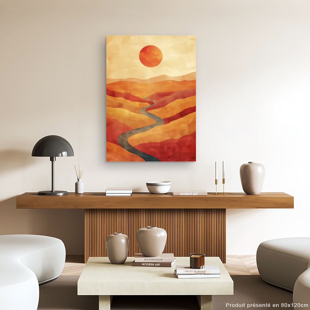 Tableau Paysage désertique élégant