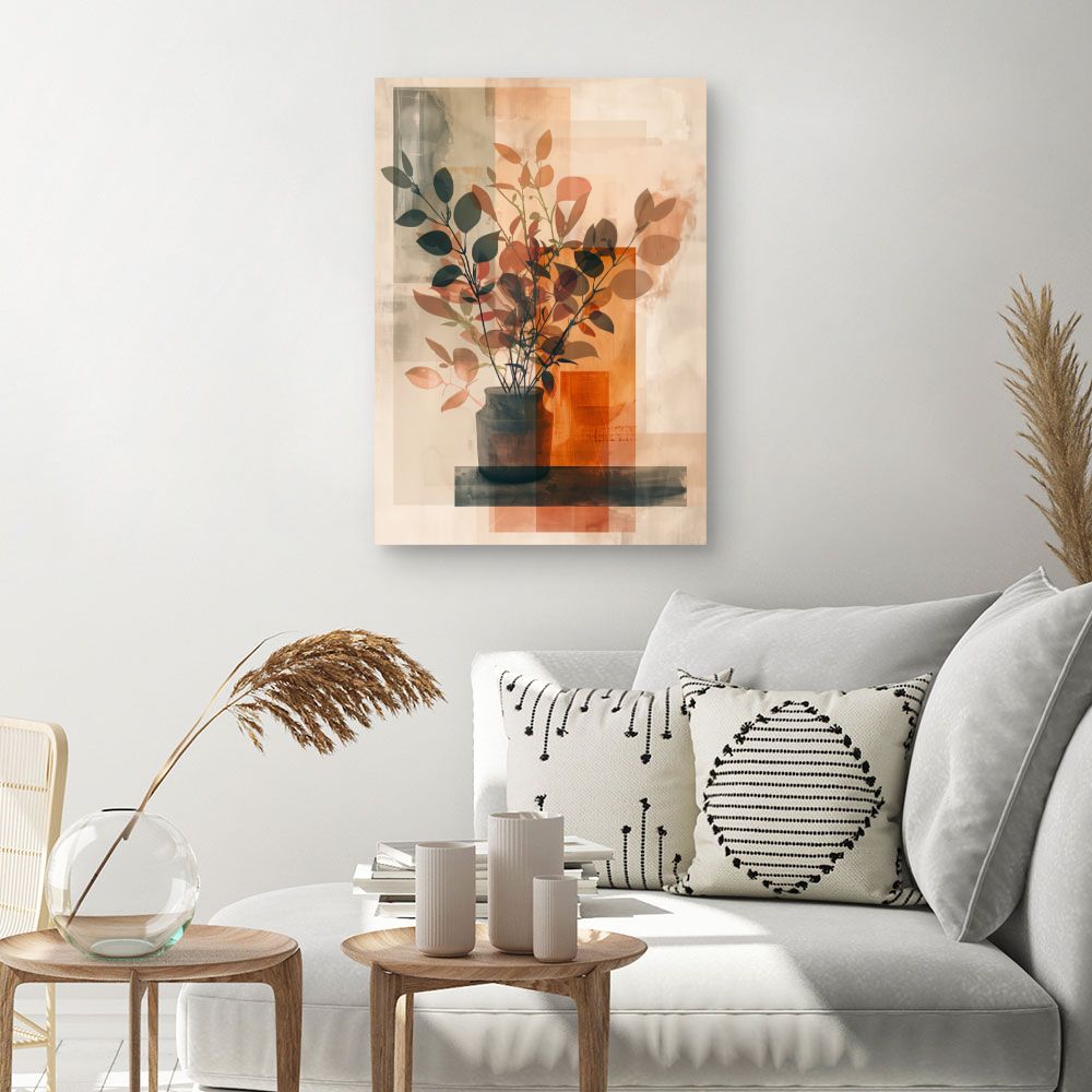 Toile Feuillage artistique chic