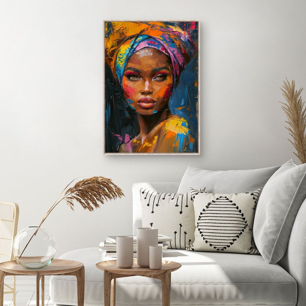 Tableau Visage vibrant