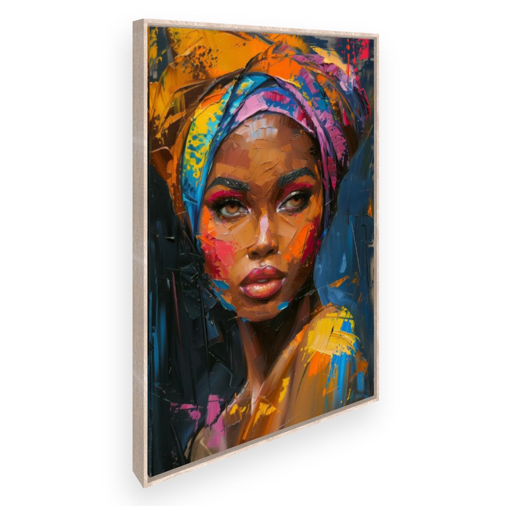 Toile Visage vibrant