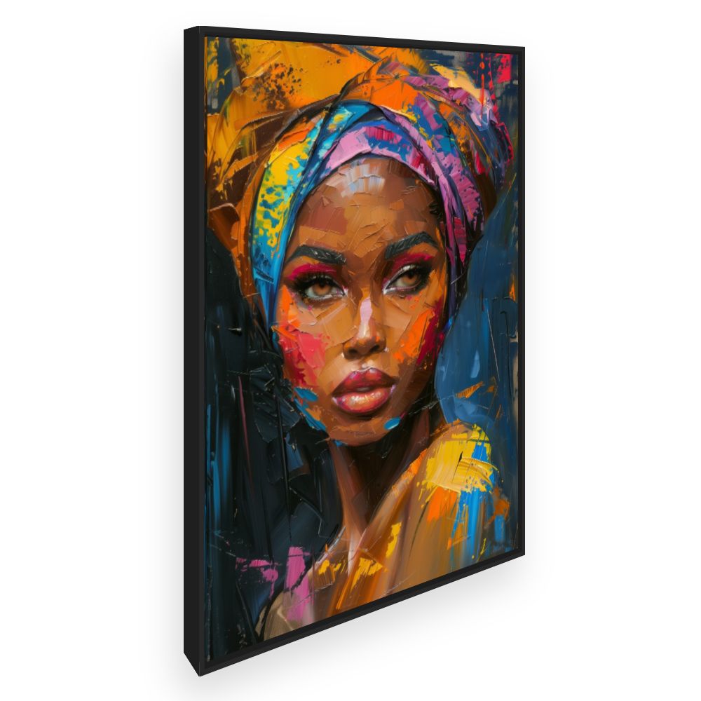 Toile Visage vibrant