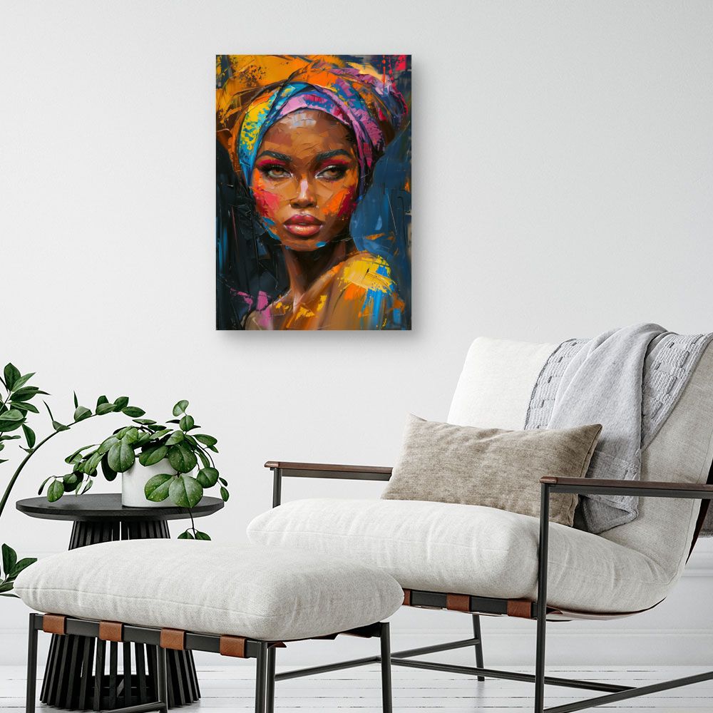 Tableau Visage vibrant