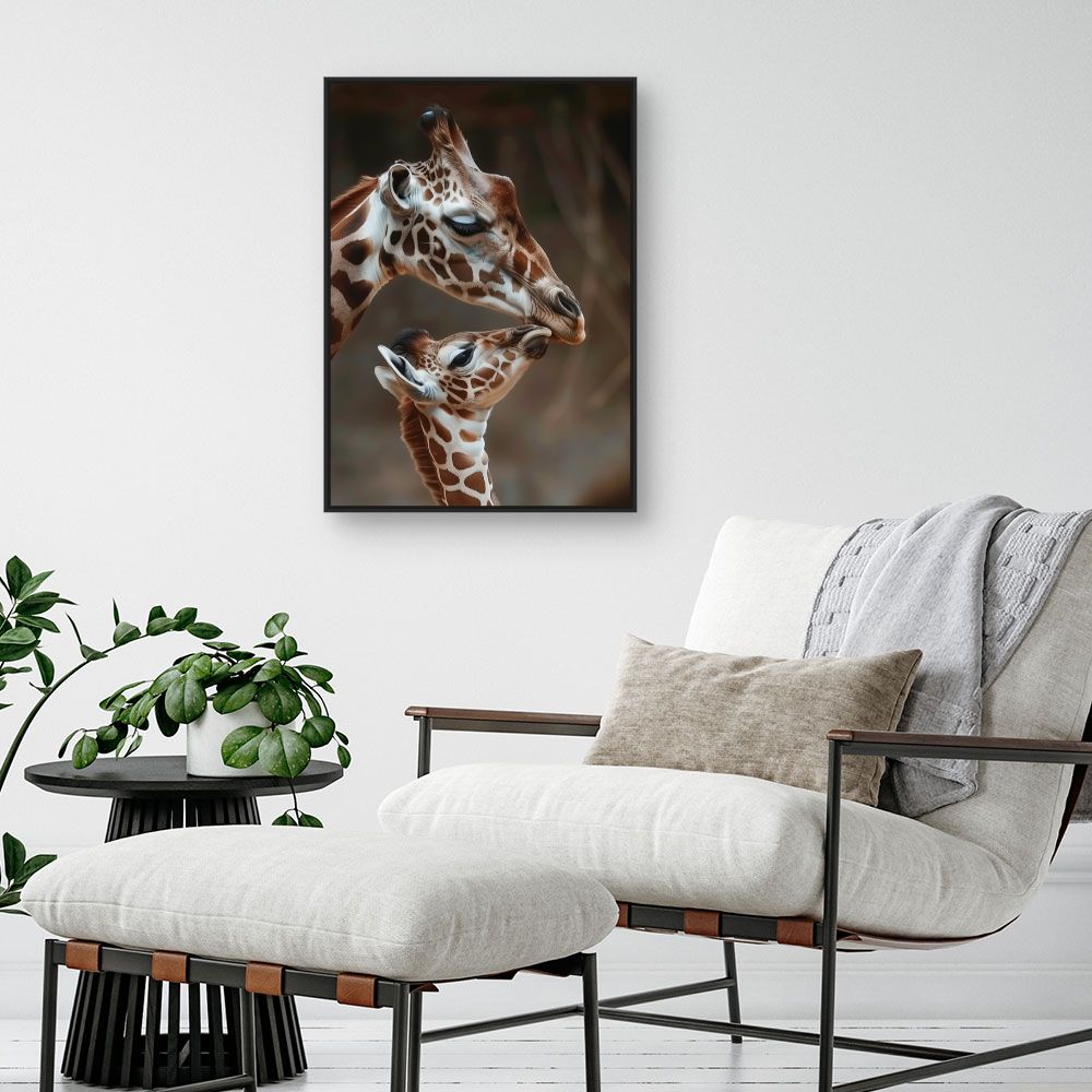 Tableau Amour des girafes