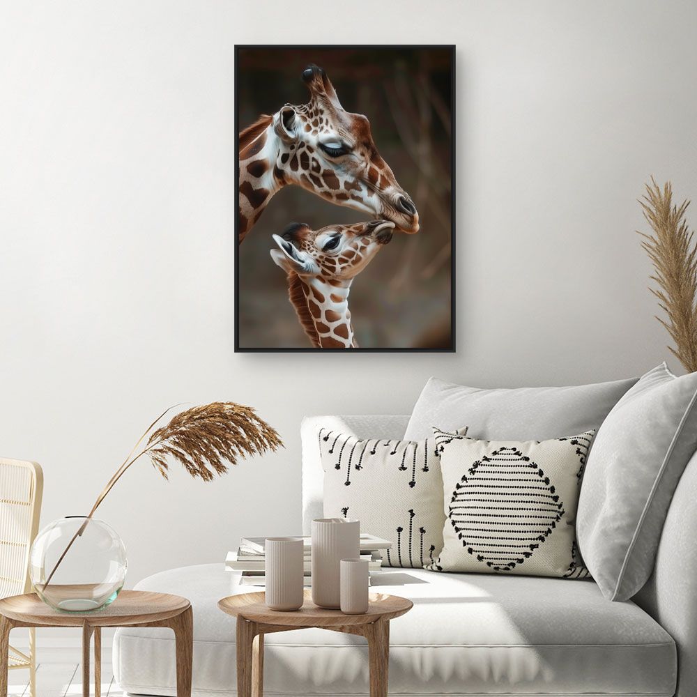 Tableau Amour des girafes