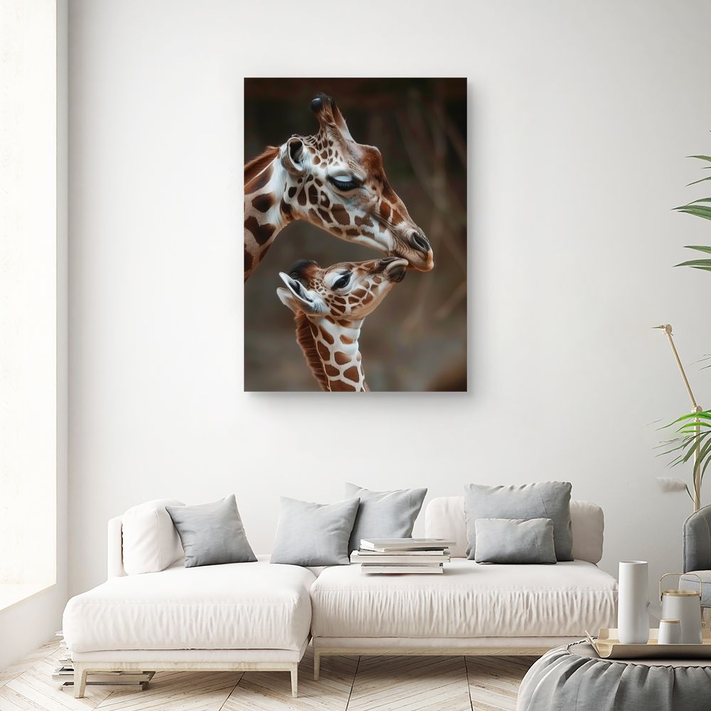 Tableau Amour des girafes