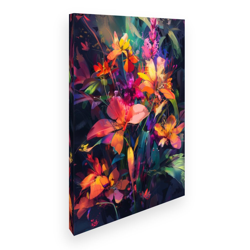 Toile Explosion florale