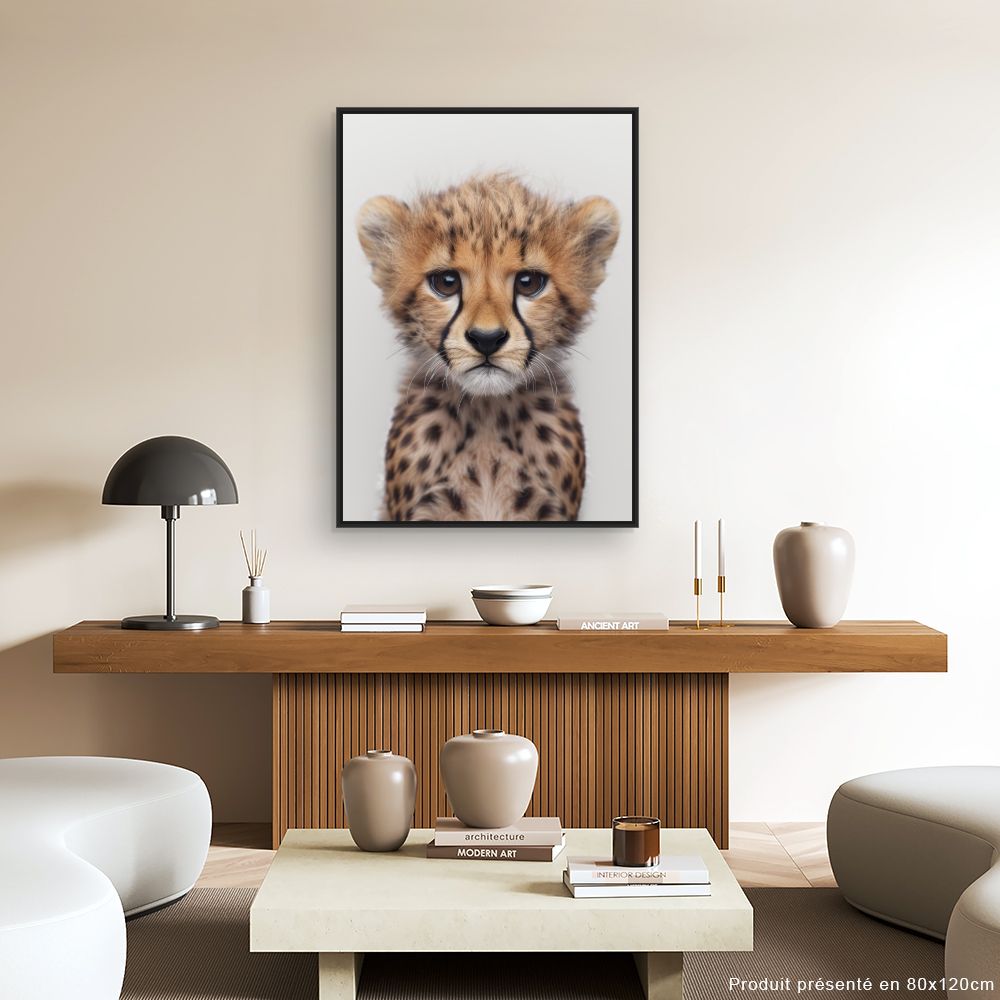 Toile "Adorable bébé guépard"