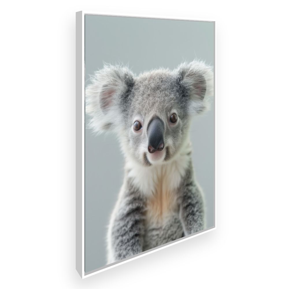 Toile Koala adorable – toile cadre blanc (slide 2)